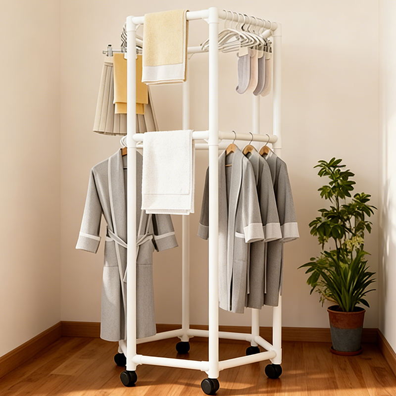 حامل ملابس أرضي سداسي الشكل قا - مراجعة Coat Rack Standing وسعره