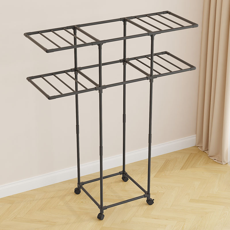 رف تجفيف الملابس مع عجلات، حام - مراجعة Coat Rack Standing وسعره