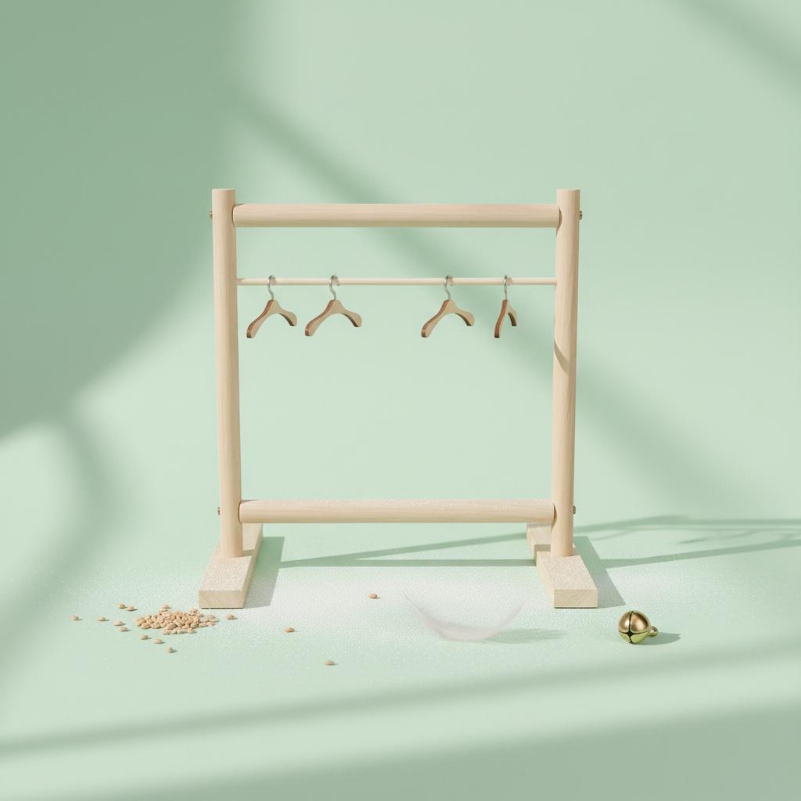 حامل ملابس خشبي على شكل طائر،  - مراجعة Coat Rack Standing وسعره